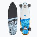 Surfskate Cutback Splash 34" weiß-blaues Skateboard CUT-SUR-SPL