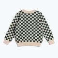 KID STORY Merino grüner Schachbrett-Pullover für Kinder 2