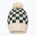 KID STORY Kinder Wintermütze Merino grün Schachbrett