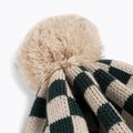KID STORY Kinder Wintermütze Merino grün Schachbrett 3