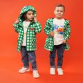 KID STORY Kinderjacke wind- und wasserdicht grünes Gitter 8