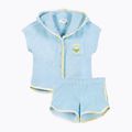 KID STORY Frottee-Set aus Bio-Baumwolle Shirt und Shorts in Himmelblau 3