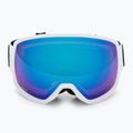 Skibrille IMX Peak white matt/white/blue iridium/brown 2