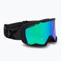 Skibrille IMX Snow black matt/black/green iridium/brown