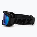 Skibrille IMX Snow black matt/black/green iridium/brown 4