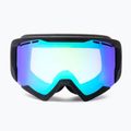 Skibrille IMX Snow black matt/black/green iridium/brown 6