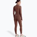 Damen Langarmshirt JOYINME Motion LS 1/4 Zip kastanienbraun 3