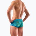 Schwimm-Boxershorts Herren SWEEP Aqua Hippos Blau/Gelb/Grün 2