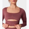 Damen-Trainingslangarmshirt Carpatree Dopamine Buzz Seamless rose/brown 4