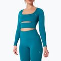 Damen-Trainingslangarmshirt Carpatree Dopamine Buzz Seamless petrol green 3