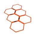 Yakimasport kombinierte Koordination Räder Hexa Reifen 6 Stück orange 100268