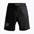 Herren Ground Game MMA Athletic Gold Shorts schwarz MMASHOATHGOLD