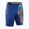 Ground Game Vale Tudo Tatakai Herren Trainingsshorts blau 3