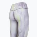 Damen-Trainingsleggings 4F Solar Punk FNK F454 light yellow allover 10