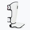 Schienbein- und Fußschützer RAJA BOXING Lightweight Shin Guards Semi Leather white 2