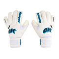 Kinder-Torwarthandschuhe 4Keepers Champ Aq Contact V Hb weiß und blau