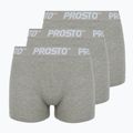 PROSTO Herren-Boxershorts KL252MACC 3 Paar grau
