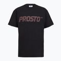 Herren PROSTO Big Logo gewaschenes schwarzes T-shirt