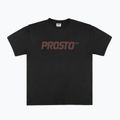 Herren PROSTO Big Logo gewaschenes schwarzes T-shirt