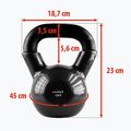 Kettlebell HMS KNV12 12kg Schwarz 3
