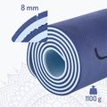 Yogamatte HMS YM10 8 mm dunkelblau 4