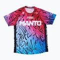 MANTO Herren Trainings-T-Shirt Multi Gradient blau MNR513_BLU/RED_2S