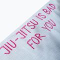 GI für brasilianisches Jiu-Jitsu Herren MANTO Balaclava weiß MNG982_WHT/PIN 5