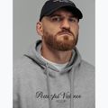 Herrenpullover MANTO Peaceful Violence Hoody grau 3