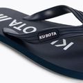 Kubota Klassische Pantoletten navy blau KJC02 7