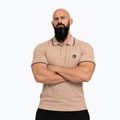 Herren-Poloshirt Octagon Legion Tipped Small Logo 3D Polo beige 3