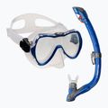 AQUA-SPEED Kindertauchset Enzo + Evo Maske + Schnorchel blau 604