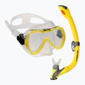 AQUA-SPEED Kindertauchset Enzo + Evo Maske + Schnorchel gelb 604