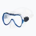 AQUA-SPEED Schnorchelset Enzo + Evo Maske + Schnorchel + Tasche blau 2