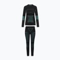 Damen-Thermo-Unterwäsche-Set Viking Ilsa black/turquoise