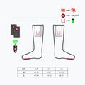 Glovii GQ3 beheizte Socken mit Fernbedienung rot 11