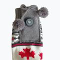 Glovii GQ4 weiß/rot/grau beheizte Hausschuhe mit Socken 4