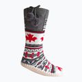 Glovii GQ4 weiß/rot/grau beheizte Hausschuhe mit Socken 4