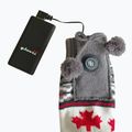 Glovii GQ4 weiß/rot/grau beheizte Hausschuhe mit Socken 5
