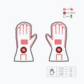 Glovia GS21 schwarz 2-in-1 isolierte beheizte Handschuhe 10