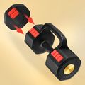 Verstellbare Hantel HMS HL05 3in1 11,34 kg kg black/red 6