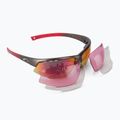 GOG Falcon Xtreme Fahrradbrille grau-rot E863-2