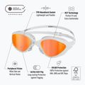 Schwimmbrille BuddySwim OzeanX Mirror white / orange 7