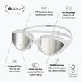 Schwimmbrille BuddySwim OzeanX Mirror white / silver 7
