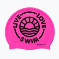 Schwimmkappe BuddySwim LLS2 Silicone pink