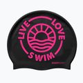 Schwimmkappe BuddySwim LLS2 Silicone black / pink