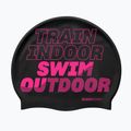 Schwimmkappe BuddySwim TSO Silicone black / pink