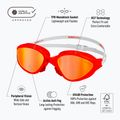 Schwimmbrille BuddySwim OzeanX Mirror red/white/orange 2