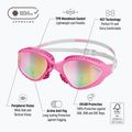 Schwimmbrille BuddySwim OzeanX Mirror pink/white/iridium 7