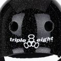 Triple Eight The Certified Sweatsaver schwarzer Glitzerhelm 7