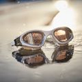 ZONE3 Vapour weiß/silberne Schwimmbrille 10
